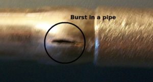 repair burst pipe